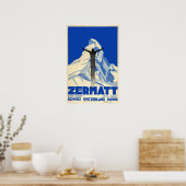 Zermatt, Zwitserland,Ski Poster (Keuken)