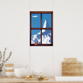 Zermatt,Zwitserland,Ski Poster (Keuken)