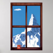 Zermatt,Zwitserland,Ski Poster (Voorkant)