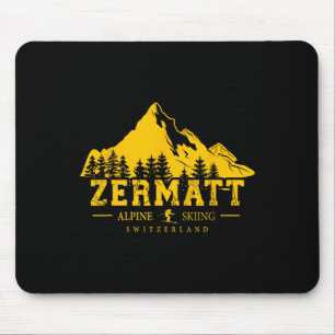 Zermatt Zwitserland Skigebied Alpenskiën Zwitsers Muismat