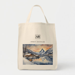 Zermatt, Zwitserland Sneeuwlandschap Boodschappent Tote Bag