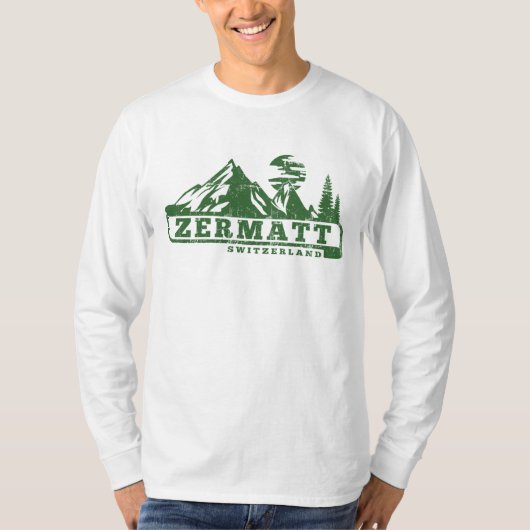 Zermatt Zwitserland T-shirt (Voorkant)