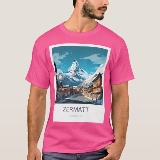Zermatt Zwitserland T-shirt (Voorkant)