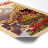 Zermatt Zwitserland Vintage Poster 1900 (Hoek)