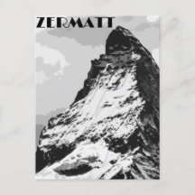 Zermatt Zwitserland Vintage Travel Poster