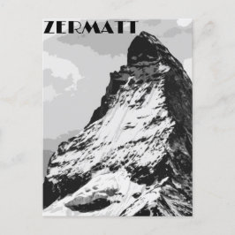 Zermatt Zwitserland Vintage Travel Poster Briefkaart