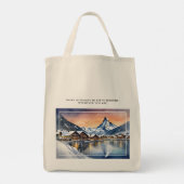 Zermatt, Zwitserland Waterverf Kunst - Canvas tas (Achterkant)