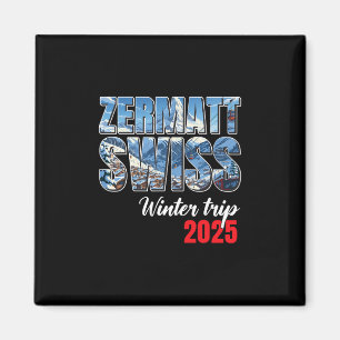 Zermatt Zwitserland Winterreis 2025 Zwitserse Ski Magneet