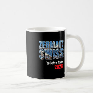 Zermatt Zwitserland Winterreis 2026 Alpen Skiën Zw Koffiemok