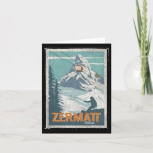 Zermatt Zwitserland Winterskiën Snowboarden Ski Kaart
