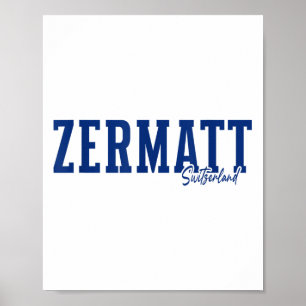 Zermatt Zwitserland Zwitserse Alpen Alpine Skiën S Poster