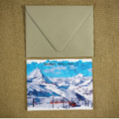 Zermatt Zwitserland Zwitserse Alpen Winterlandscha Briefkaart