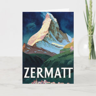 Zermatt ZwitserlandMatterhorn Travel Kaart