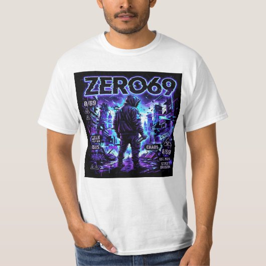 ZERO69 Chaos Division – Stedelijke Corruptie T-shirt (Voorkant)