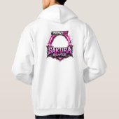ZERO69 Neon Sakura Reaper Cyberpunk Warrior Hoodie (Achterkant)