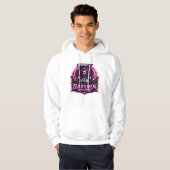 ZERO69 Neon Sakura Reaper Cyberpunk Warrior Hoodie (Voorkant volledig)
