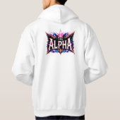 ZERO69 The Alpha Neon Wolf Hoodie (Achterkant)