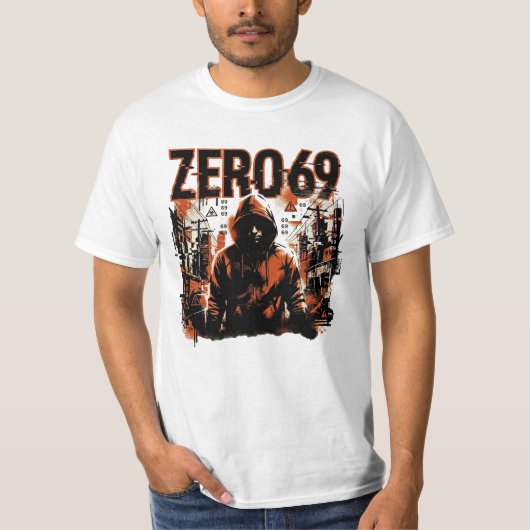 ZERO69 — Uitgestotene in Kap T-shirt (Voorkant)
