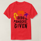 Zero Amucks with Women Halloween Funny Sanderson T-shirt (Design voorkant)