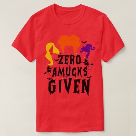 Zero Amucks with Women Halloween Funny Sanderson T-shirt (Design voorkant)