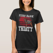 Zero Bark Dertig K9 Eenheid Politie T-shirt (Voorkant)