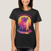 Zero Barks Given | Funny Retro Pug T-Shirt (Voorkant)