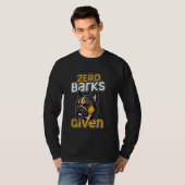 Zero Barks krijgt Franse Bulldog-Humor T-shirt (Voorkant volledig)