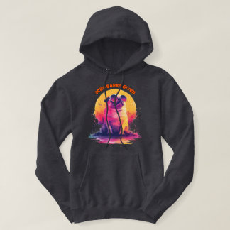Zero Blaren Gegeven | Grappige Retro Pug Heren Hoo Hoodie