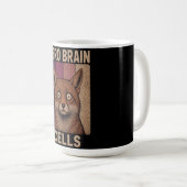 Zero Brain Cells Vos Meme – Grappig Schattig Dier Koffiemok (Voorkant rechts)