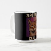 Zero Brain Cells Vos Meme – Grappig Schattig Dier Koffiemok (Voorkant links)
