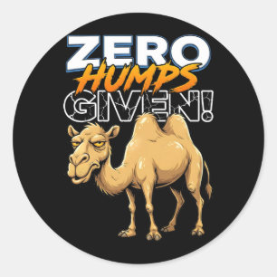 Zero Bulten Gegeven Sarcastische Kameel Ronde Sticker