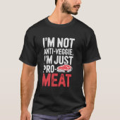 Zero Carb All Meat Dieet Grappige BBQ T-shirt (Voorkant)