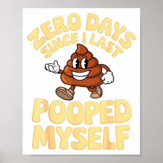 Zero Days Since I Last Oped Myself Cute Op Meme Fu Poster (Voorkant)