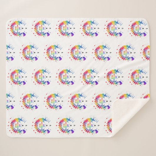 Zero Discrimination Day  Sherpa Deken (Voorkant (horizontaal))