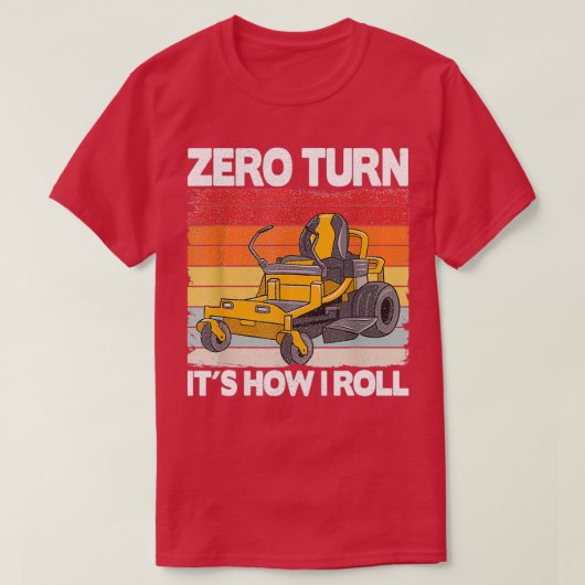 Zero draait zijn manier om landschapsontwerp te ve t-shirt (Design voorkant)