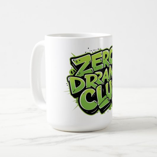 Zero Drama Club Mok - Grappig Gen Z Sarcastisch (Voorkant links)
