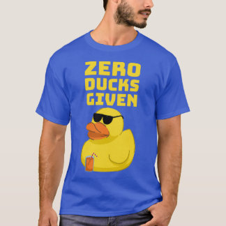Zero Ducks Gegeven Funny Duck Shirt voor Pun-liefh