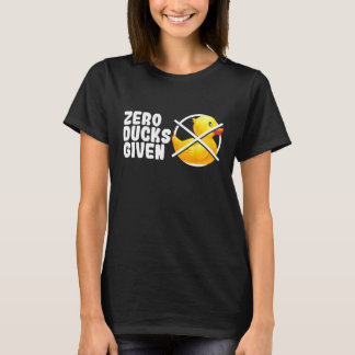 Zero Ducks Gezien Bad Speelgoed Funny Duckie Rubbe T-shirt