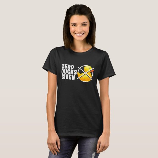 Zero Ducks Gezien Bad Speelgoed Funny Duckie Rubbe T-shirt (Voorkant volledig)