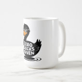 Zero Ducks Gezien - Grappig Cool Duck Design Koffiemok (Voorkant rechts)