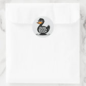Zero Ducks Gezien - Grappig Cool Duck Design Ronde Sticker (Tas)