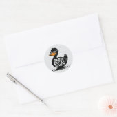 Zero Ducks Gezien - Grappig Cool Duck Design Ronde Sticker (Envelop)