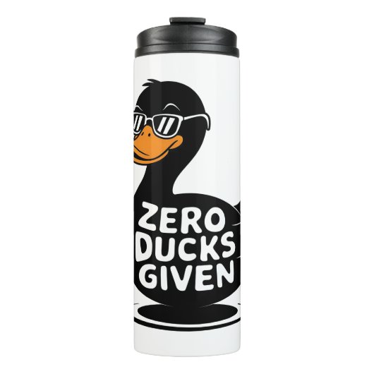 Zero Ducks Gezien - Grappig Cool Duck Design Thermosbeker (Voorkant)