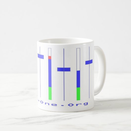 zerO Eén remix-mok Koffiemok (Voorkant rechts)