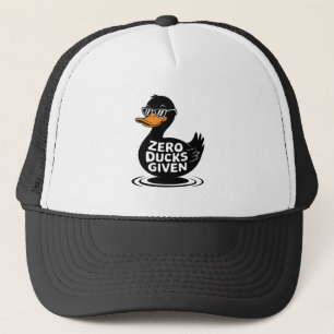 Zero Eenden Gegeven - Grappig Cool Eend Ontwerp Trucker Pet