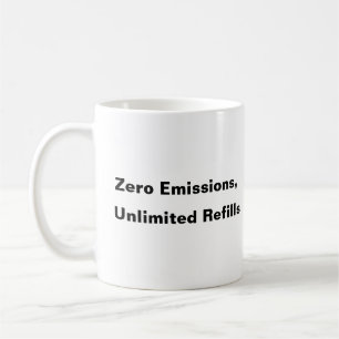 Zero Emissies, Onbeperkte Refills Koffie mok