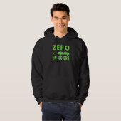 Zero Emissions 100 Of The Time EV Car Electric Car Hoodie (Voorkant volledig)