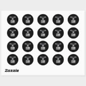 Zero Excuses Gorilla Gym Motivational Workout  Ronde Sticker (Vel)
