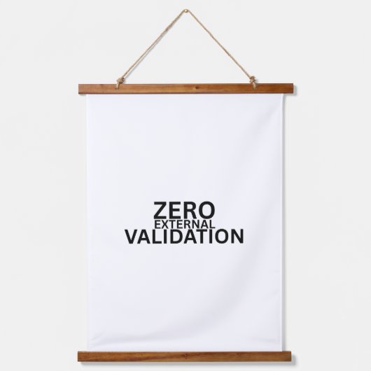 Zero External Validation Large Fabric Wall  Hangend Wandkleed (Voorkant)