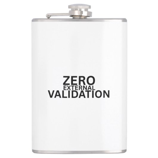 Zero Externe Validatie Modern Heupfles (Voorkant)